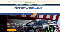Desktop Screenshot of performancealloys.com